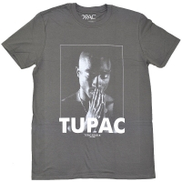 2PAC Tupac Praying Tシャツ GREY