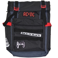 AC/DC Black Roll-Top Backpack リュック