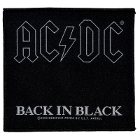 AC/DC Back In Black Patch ワッペン