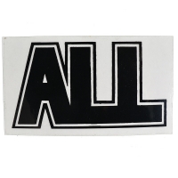 ALL Logo ステッカー BLACK