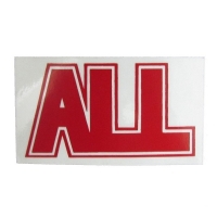 ALL Logo ステッカー RED