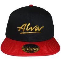 ALVA OG Logo スナップバックキャップ BLACK×RED