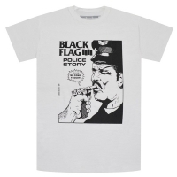 BLACK FLAG Police Story Tシャツ