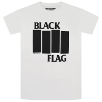 BLACK FLAG Bars & Logo Tシャツ WHITE