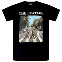 THE BEATLES Abbey Road & Logo Tシャツ BLACK
