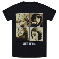 THE BEATLES Let It Be Sepia Tシャツ