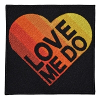 THE BEATLES Love Me Do Gradient Heart Patch ワッペン