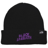BLACK SABBATH × LAKAI Logo ニット帽 BLACK