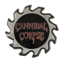 CANNIBAL CORPSE Saw Logo Die Cut ピンバッジ