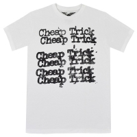 CHEAP TRICK Stacked Logo Tシャツ WHITE