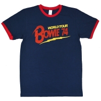 DAVID BOWIE World Tour 74 トリム Tシャツ