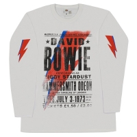 DAVID BOWIE Hammersmith Odeon ロングスリーブ Tシャツ WHITE