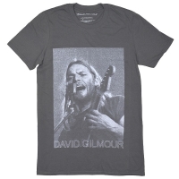 DAVID GILMOUR On Mic Halftone Tシャツ