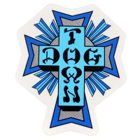 DOGTOWN Cross Logo ステッカー BLUE