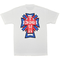 DOGTOWN Cross Logo Color Tシャツ 2 WHITE