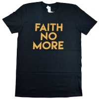 FAITH NO MORE Gold Text Tシャツ