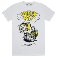 GREEN DAY Longview Doodle Tシャツ WHITE