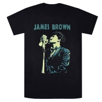 JAMES BROWN Holding Mic Tシャツ