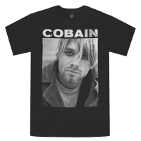 KURT COBAIN Cobain With Eyeliner Photo Tシャツ