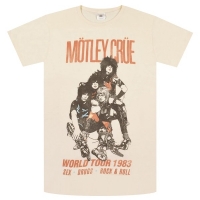 MOTLEY CRUE Vintage World Tour 1983 Tシャツ NATURAL