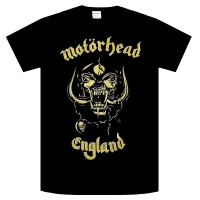 MOTORHEAD England Classic Gold Tシャツ