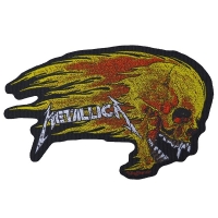 METALLICA Flaming Skull Patch ワッペン