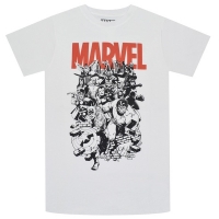 MARVEL COMICS B&W Character Tシャツ