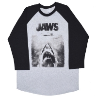 JAWS Poster ラグラン ロングスリーブ Tシャツ