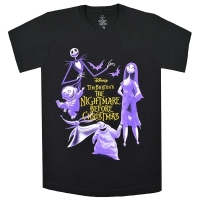 THE NIGHTMARE BEFORE CHRISTMAS Purple Character Tシャツ