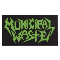 MUNICIPAL WASTE Green Logo ステッカー