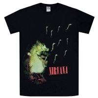 NIRVANA Black Neon Seahorse Tシャツ