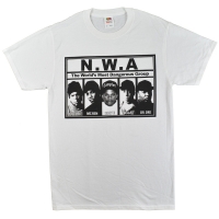 N.W.A Most Dangerous Tシャツ WHITE