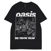 OASIS Be Here Now Line Drawing Tシャツ