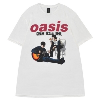 OASIS Cigarettes & Alcohol Illustration Tシャツ