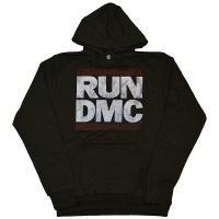RUN DMC Distressed Logo プルオーバー パーカー