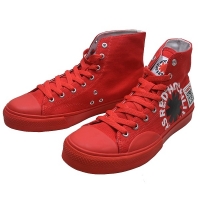 RED HOT CHILI PEPPERS × VISION STREET WEAR Canvas Hi RHCP スニーカー RED