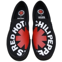 RED HOT CHILI PEPPERS × VISION STREET WEAR Canvas Slip-On RHCP スリップオン BLACK