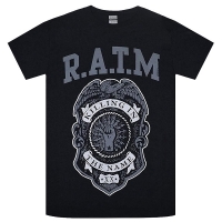 RAGE AGAINST THE MACHINE Grey Police Badge Tシャツ