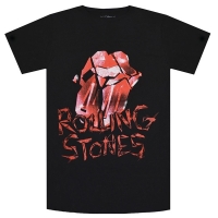THE ROLLING STONES HD Cracked Glass Tongue Tシャツ