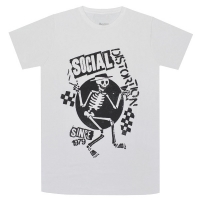 SOCIAL DISTORTION Speakeasy Checkerboard Tシャツ WHITE