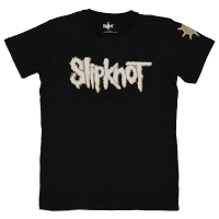 SLIPKNOT Logo & Star Applique Tシャツ