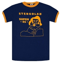 STEREOLAB Super 45 Ringer トリム Tシャツ