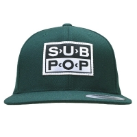 SUB POP RECORDS Logo スナップバックキャップ GREEN