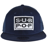 SUB POP RECORDS Logo Patch メッシュキャップ NAVY