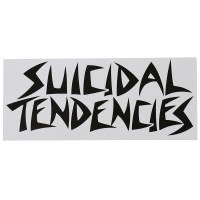 SUICIDAL TENDENCIES Logo ステッカー WHITE