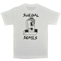 SUICIDAL TENDENCIES × DOGTOWN Block Logo Tシャツ WHITE