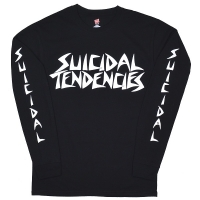 SUICIDAL TENDENCIES Logo ロングスリーブ Tシャツ BLACK