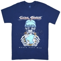 SUICIDAL TENDENCIES World Gone Mad Tシャツ NAVY