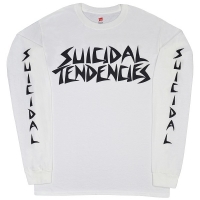 SUICIDAL TENDENCIES Logo ロングスリーブ Tシャツ WHITE