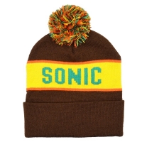 SONIC YOUTH Logo Brown ボンボン ニット帽